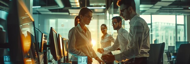 professioneel team in moderne werkruimte tijdens strategische samenwerking